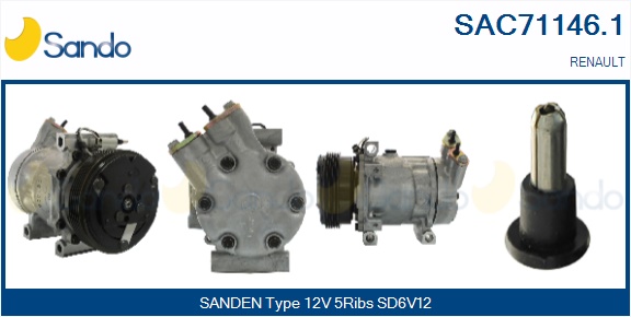 Compressore, climatizzatore SANDO SAC71146.1