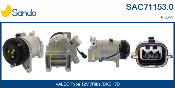 Compressore, climatizzatore SANDO SAC71153.0