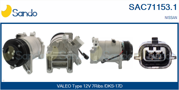 Compressore, climatizzatore SANDO SAC71153.1