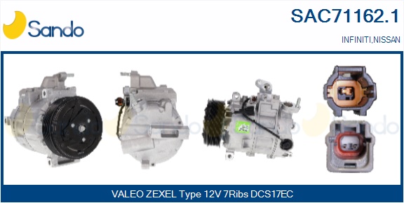Compressore, climatizzatore SANDO SAC71162.1