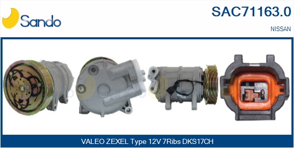 Compressore, climatizzatore SANDO SAC71163.0