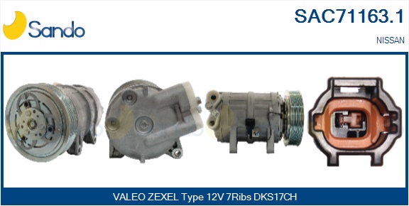 Compressore, climatizzatore SANDO SAC71163.1