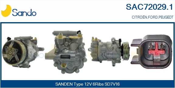 Compressore, climatizzatore SANDO SAC72029.1