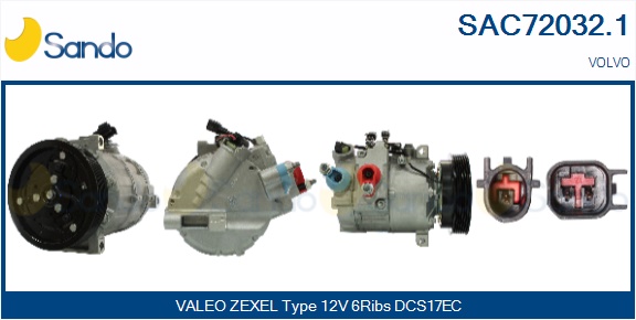 Compressore, climatizzatore SANDO SAC72032.1