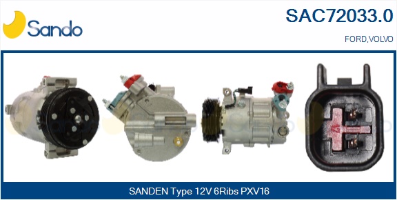 Compressore, climatizzatore SANDO SAC72033.0