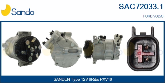 Compressore, climatizzatore SANDO SAC72033.1