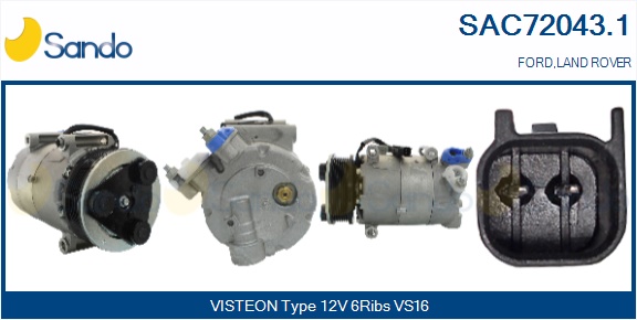 Compressore, climatizzatore SANDO SAC72043.1