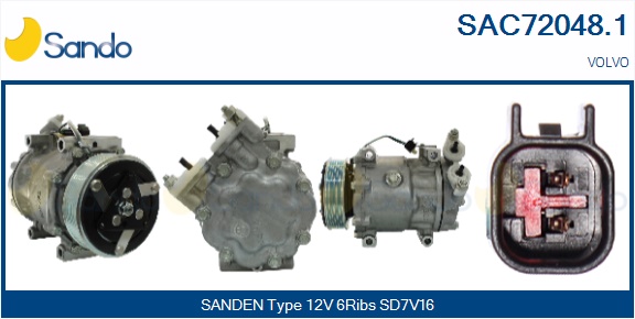 Compressore, climatizzatore SANDO SAC72048.1