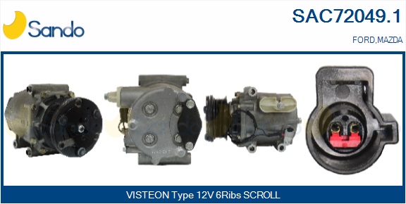 Compressore, climatizzatore SANDO SAC72049.1