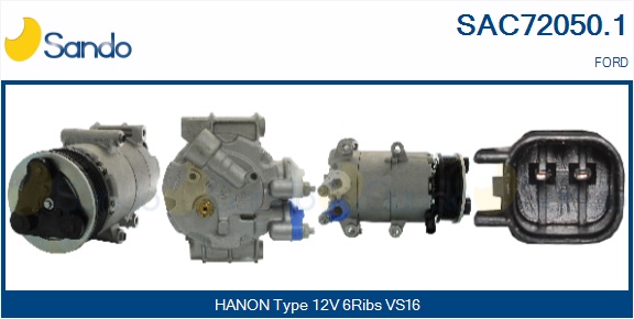 Compressore, climatizzatore SANDO SAC72050.1
