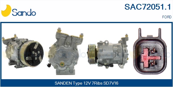 Compressore, climatizzatore SANDO SAC72051.1