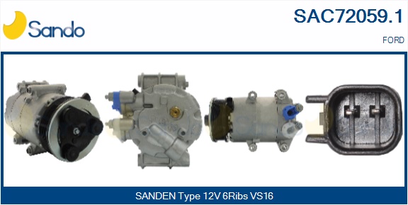 Compressore, climatizzatore SANDO SAC72059.1