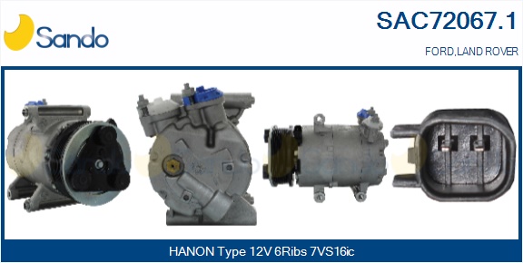 Compressore, climatizzatore SANDO SAC72067.1