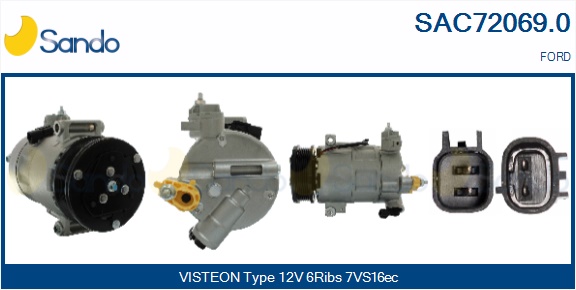 Compressore, climatizzatore SANDO SAC72069.0