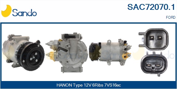 Compressore, climatizzatore SANDO SAC72070.1
