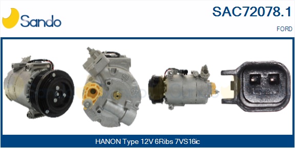 Compressore, climatizzatore SANDO SAC72078.1