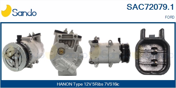 Compressore, climatizzatore SANDO SAC72079.1
