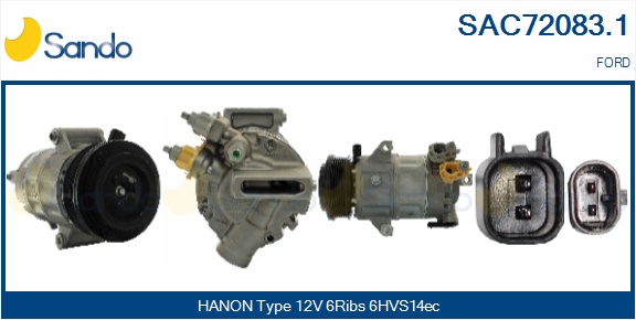 Compressore, climatizzatore SANDO SAC72083.1