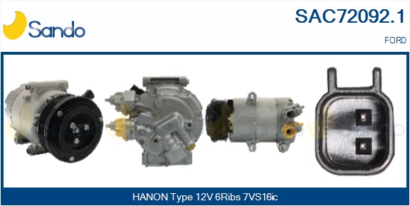 Compressore, climatizzatore SANDO SAC72092.1