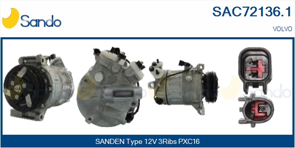 Compressore, climatizzatore SANDO SAC72136.1