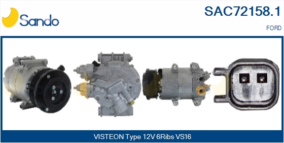 Compressore, climatizzatore SANDO SAC72158.1