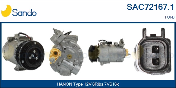 Compressore, climatizzatore SANDO SAC72167.1