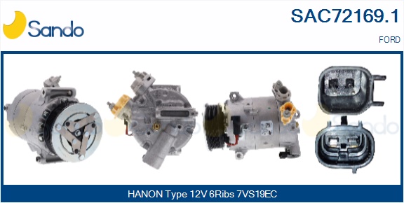Compressore, climatizzatore SANDO SAC72169.1