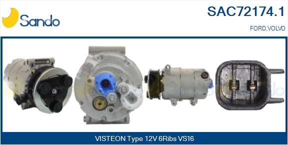 Compressore, climatizzatore SANDO SAC72174.1