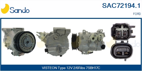 Compressore, climatizzatore SANDO SAC72194.1