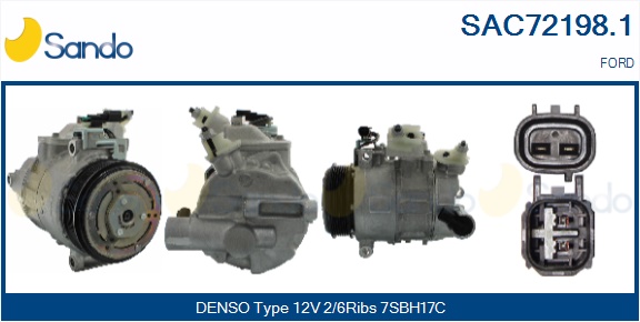 Compressore, climatizzatore SANDO SAC72198.1