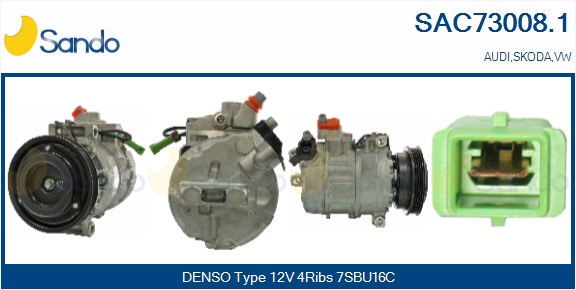 Compressore, climatizzatore SANDO SAC73008.1