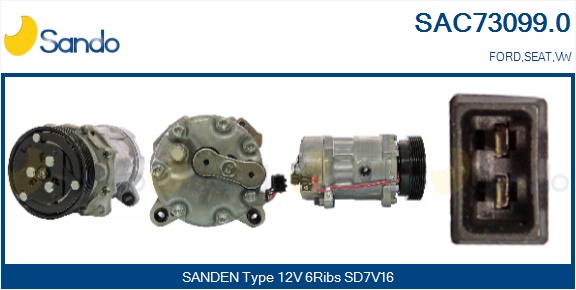 Compressore, climatizzatore SANDO SAC73099.0