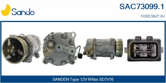 Compressore, climatizzatore SANDO SAC73099.1