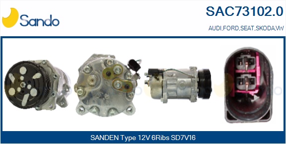 Compressore, climatizzatore SANDO SAC73102.0