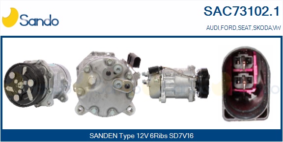 Compressore, climatizzatore SANDO SAC73102.1