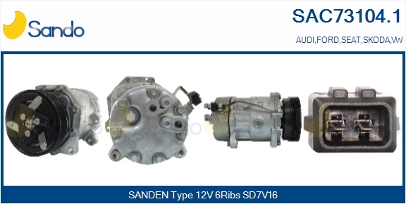 Compressore, climatizzatore SANDO SAC73104.1