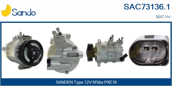 Compressore, climatizzatore SANDO SAC73136.1