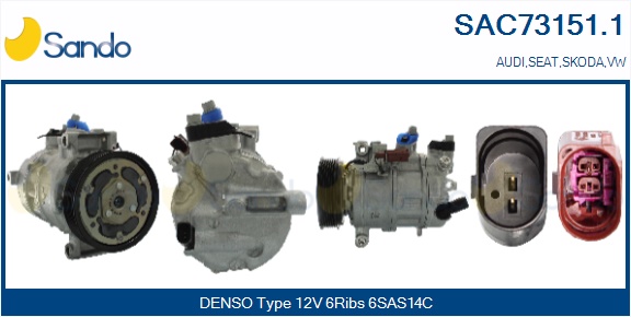 Compressore, climatizzatore SANDO SAC73151.1