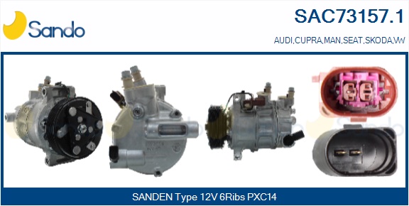 Compressore, climatizzatore SANDO SAC73157.1