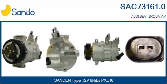 Compressore, climatizzatore SANDO SAC73161.0