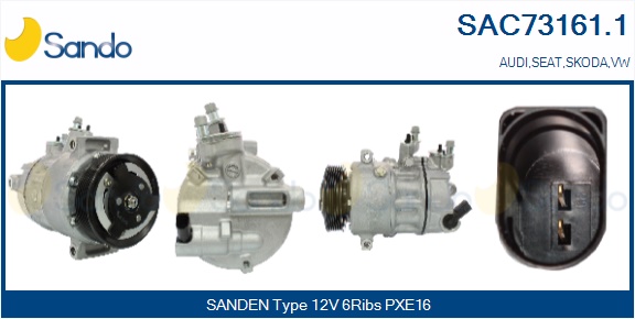 Compressore, climatizzatore SANDO SAC73161.1