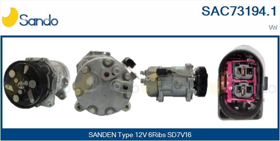 Compressore, climatizzatore SANDO SAC73194.1