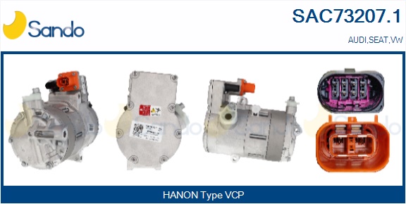 Compressore, climatizzatore SANDO SAC73207.1