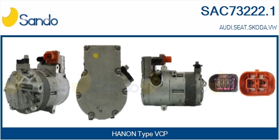 Compressore, climatizzatore SANDO SAC73222.1