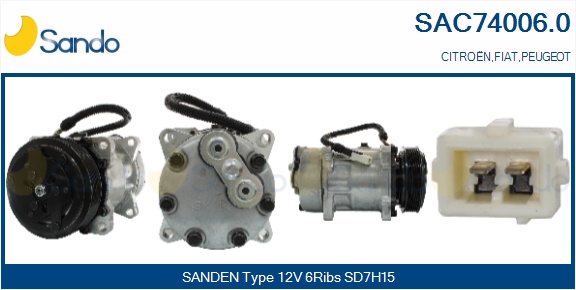 Compressore, climatizzatore SANDO SAC74006.0