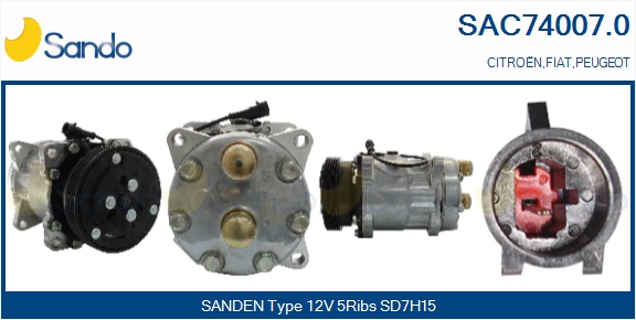 Compressore, climatizzatore SANDO SAC74007.0