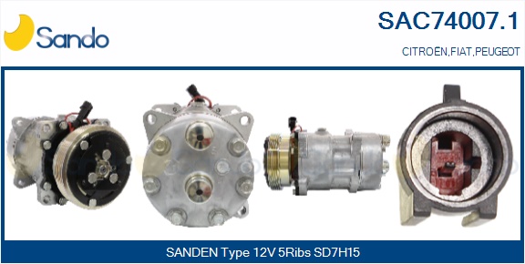 Compressore, climatizzatore SANDO SAC74007.1