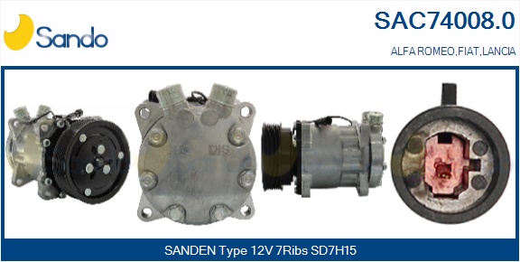 Compressore, climatizzatore SANDO SAC74008.0