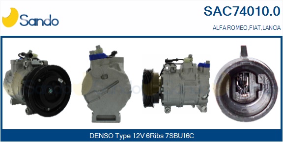Compressore, climatizzatore SANDO SAC74010.0