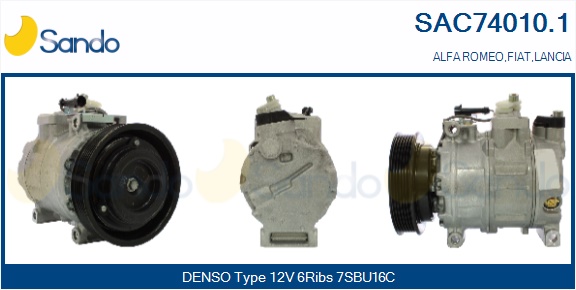 Compressore, climatizzatore SANDO SAC74010.1